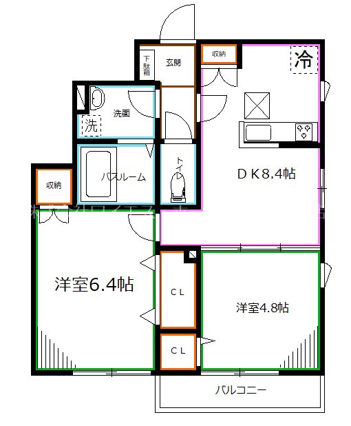 エテルノ小平B棟  間取り
