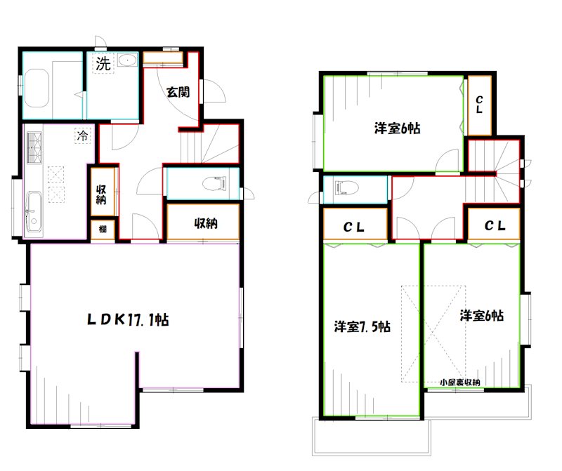 武蔵野市関前1丁目戸建 間取り
