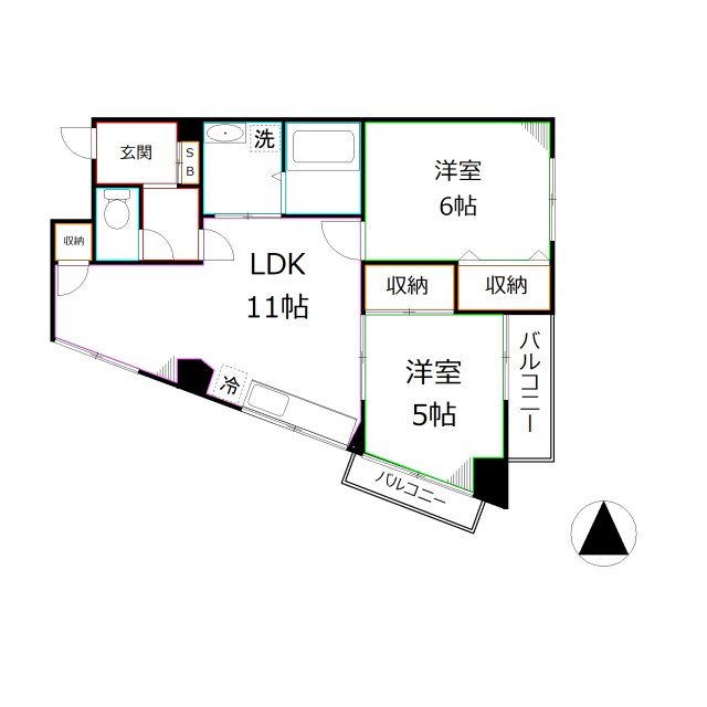 パークアベニュー国分寺15th 間取り