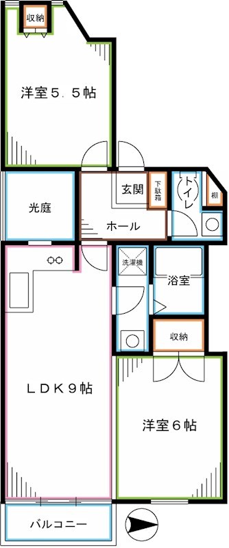 ヒルサイドイン国分寺 間取り