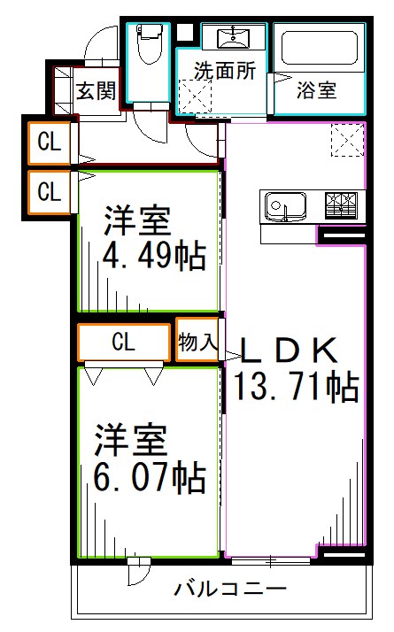 東京都杉並区高井戸東２丁目 間取り