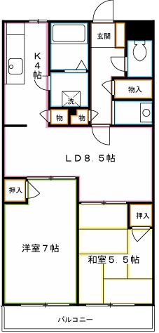 ファミーユ柳沢 間取り