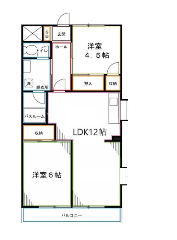 玉野屋コーポラス 間取り