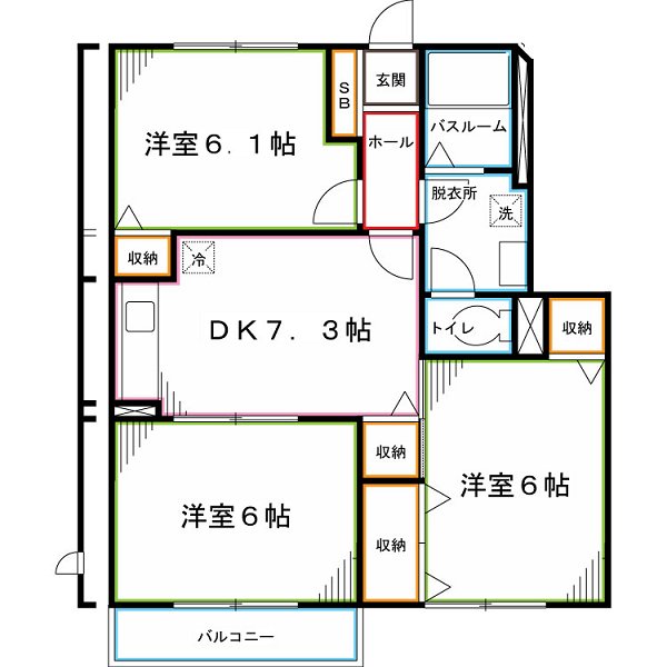 ハイツ武蔵野 間取り