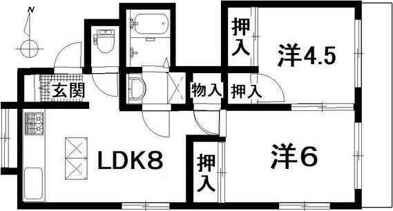 土棚荘 間取り