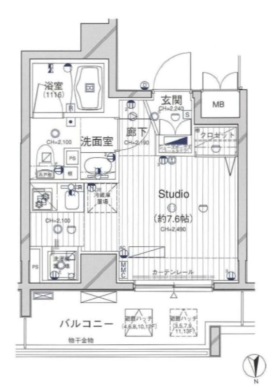 ダイナシティ西新宿 間取り