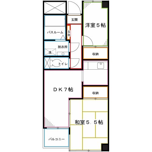 コスモ一橋学園 間取り