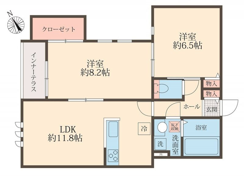 ＵＴＥＮＡ　ＴＥＲＲＡＣＥ 間取り