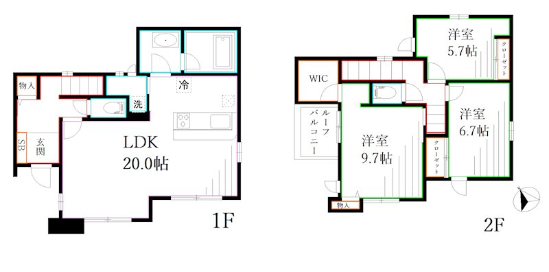UTENA TERRACE    間取り