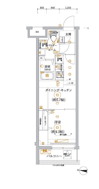 RELUXIA中野江古田（リルシア） 間取り