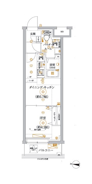 RELUXIA中野江古田（リルシア） 間取り