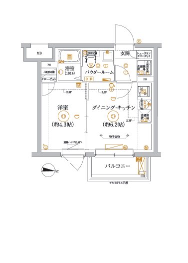 RELUXIA中野江古田(リルシア) 間取り