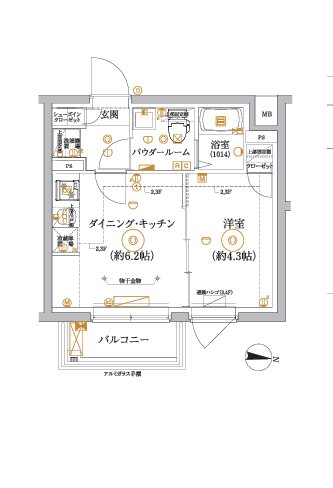 RELUXIA中野江古田(リルシア) 間取り