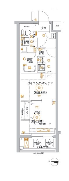 RELUXIA中野江古田（リルシア） 間取り