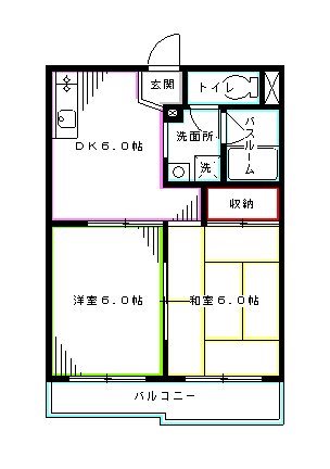 フォンテーヌ北原 間取り