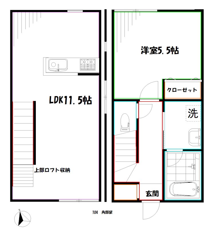 Liaison  B  間取り