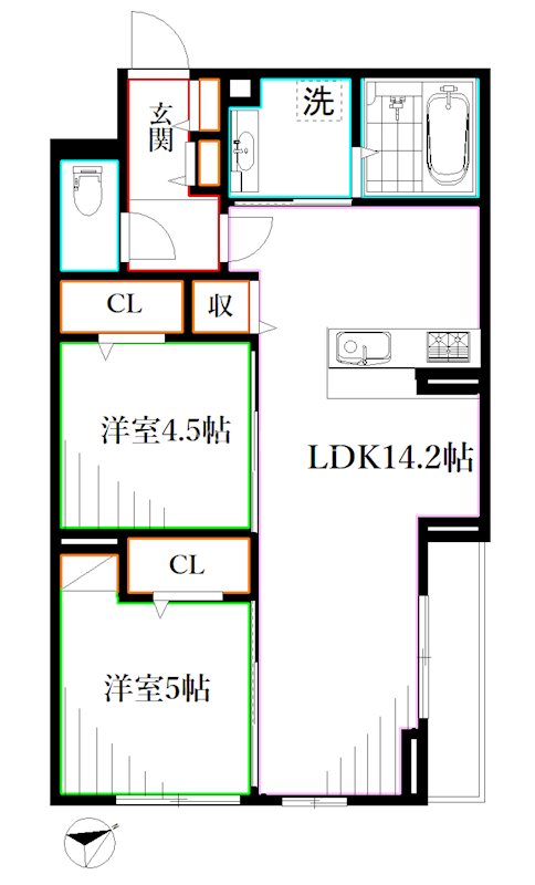 D-PRECIOUS武蔵野 間取り