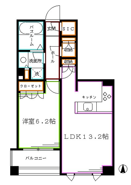 コートハウス中野坂上 間取り