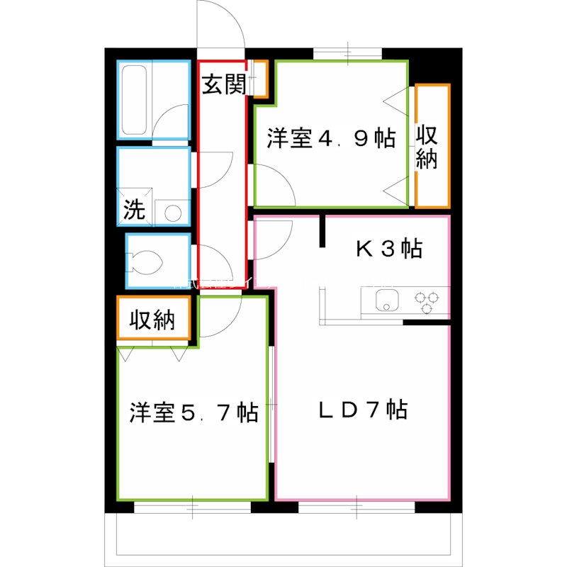 フィオーレスパッチオ  間取り