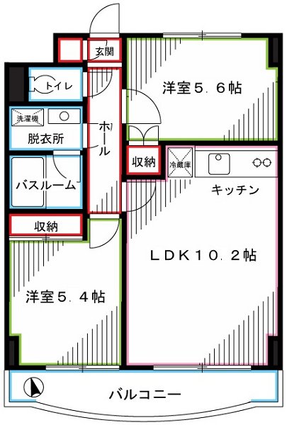 メゾン「サロム」   間取り