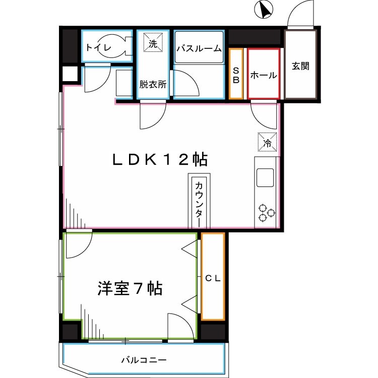 シャルール浅間町 間取り