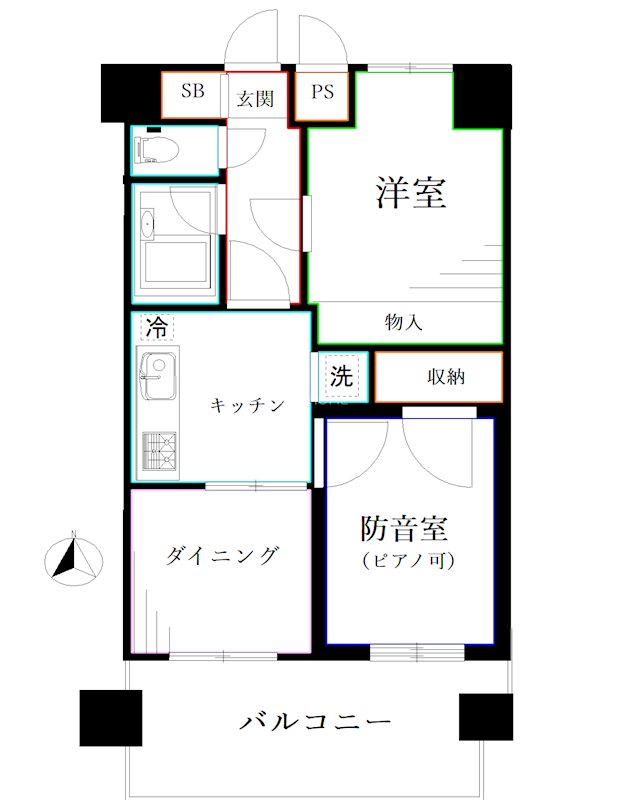 ライオンズプラザ三鷹  間取り