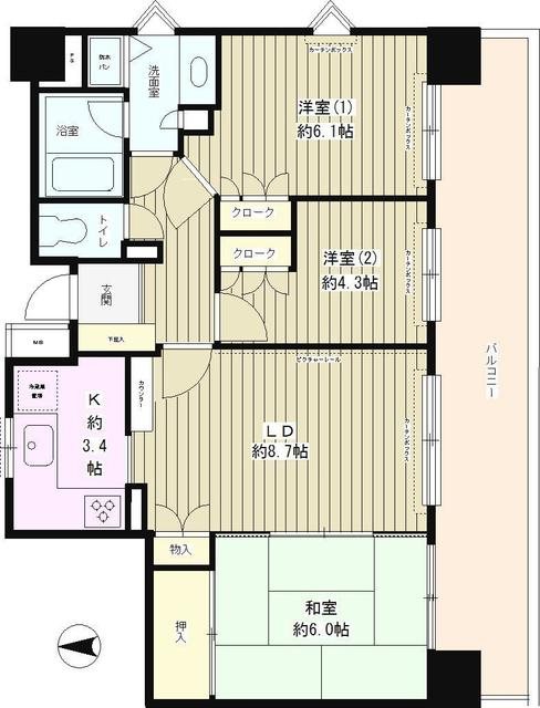 シェーヌ武蔵野 間取り