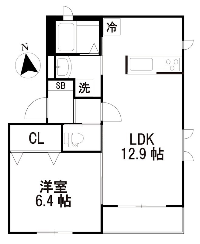 シャーメゾン花小金井A 間取り