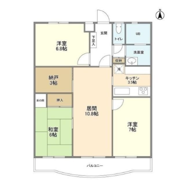 サンクレール小平B棟 間取り