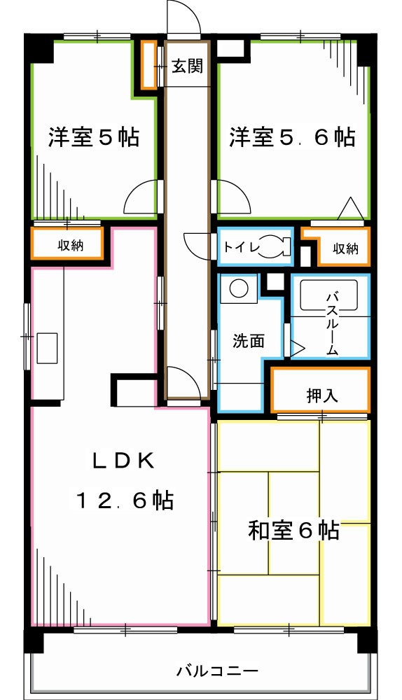 カサベルデ杉並  間取り図