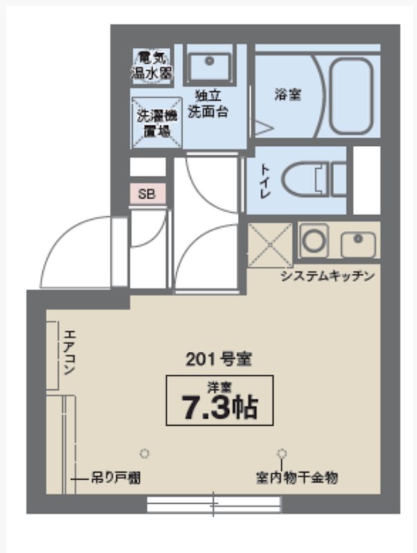 ココフラット東中野 間取り
