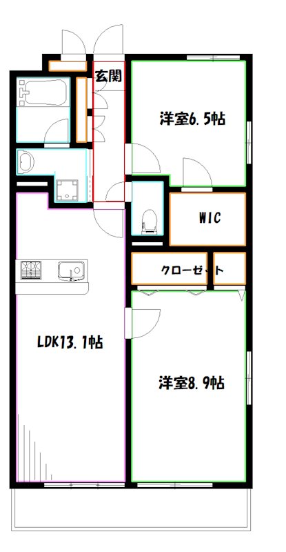 ラフィネＳ国分寺   間取り