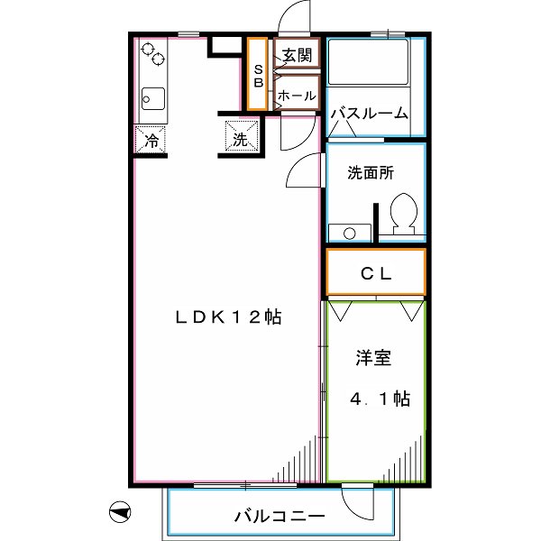 フェルテ桃園 間取り