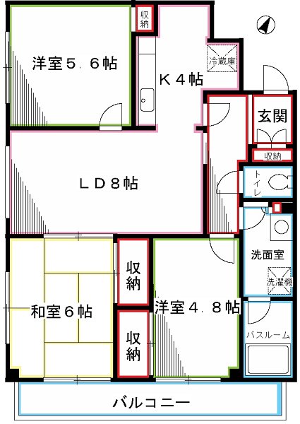 チェリーコート武蔵小金井 間取り