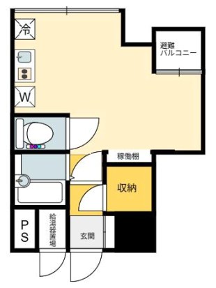 プラザ中野 903号室 間取り