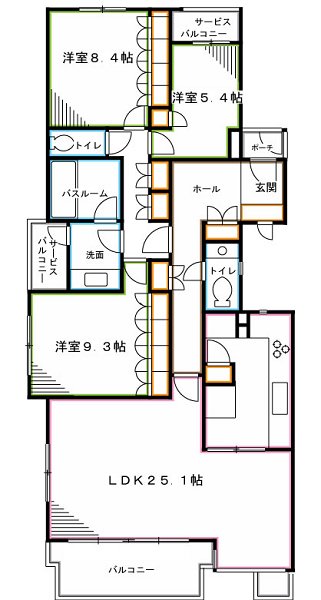 Uガーデン杉並  間取り
