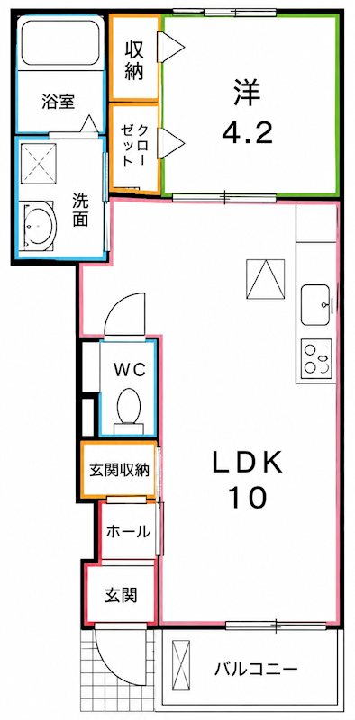 サンパティークⅡ  間取り