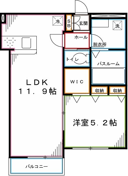 メゾンドEXE.Ⅴ 間取り