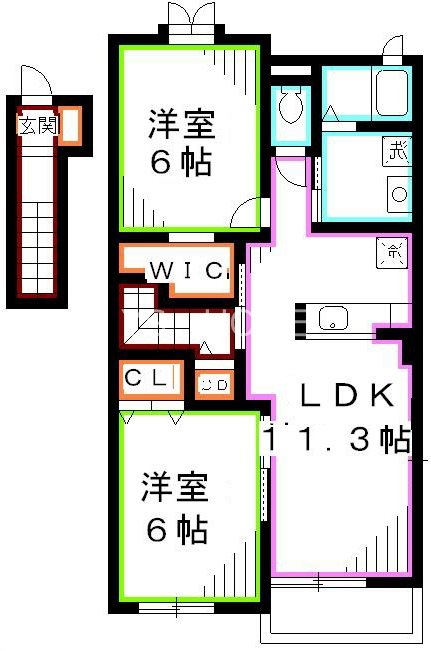 ヴァンヴェール深大寺Ⅰ　 間取り
