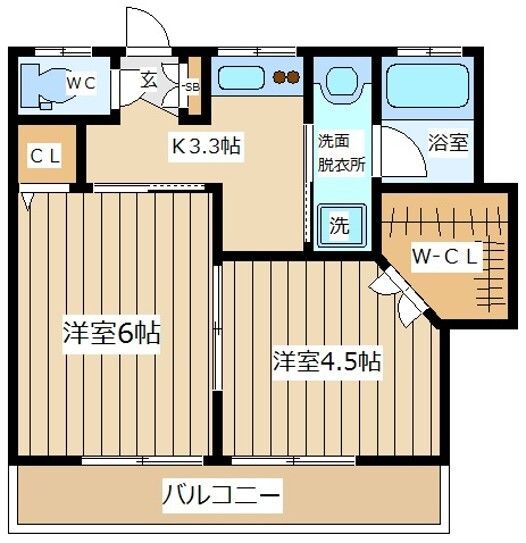 メゾン・ド・フルールA 間取り