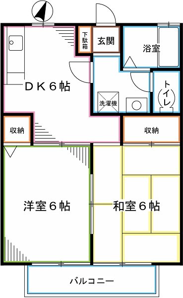 グレイス・パルⅠ（A） 間取り