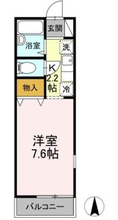 ヴィラ・ファミーユ　B 間取り