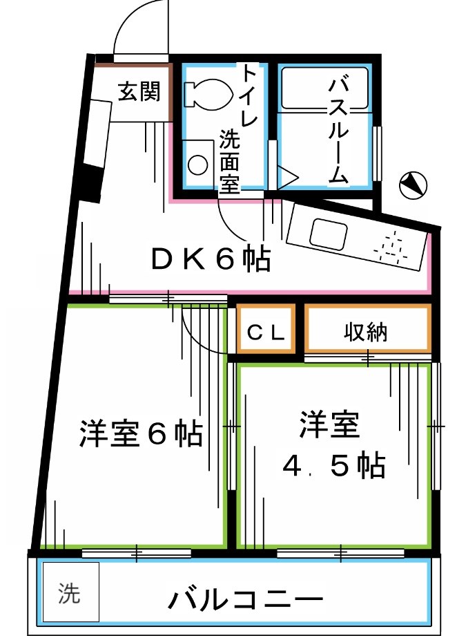 東京都杉並区松ノ木３丁目 間取り