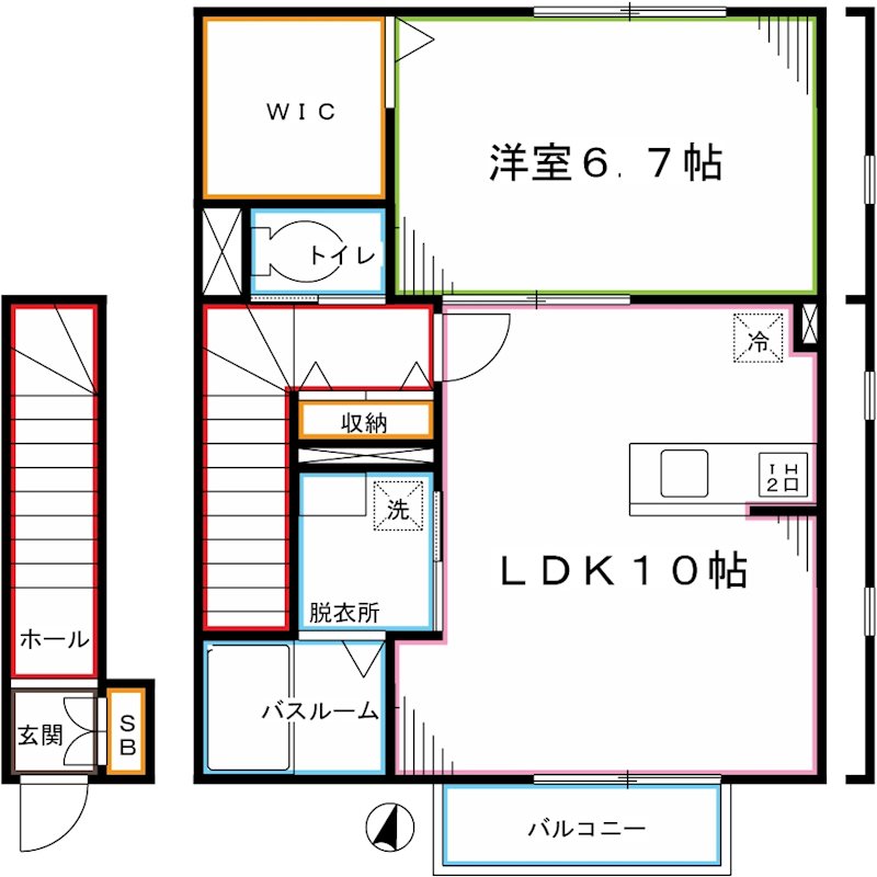 メゾンプランタンⅡ 間取り