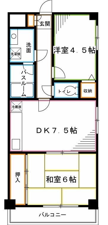 メルベーユ 間取り