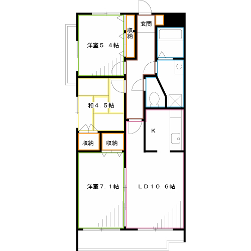 サンスプリングス三鷹 間取り