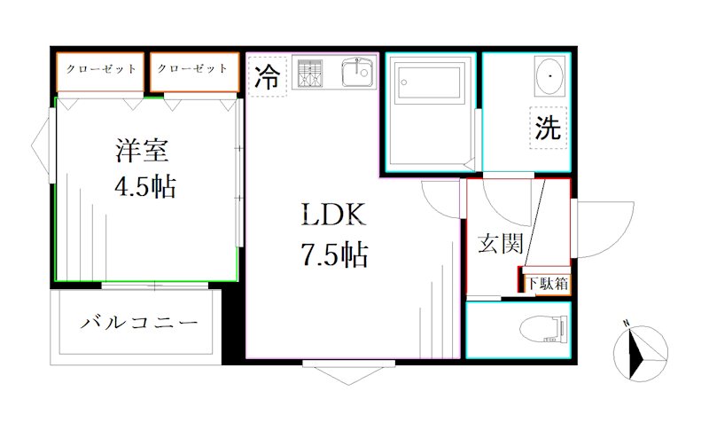 MELLAS武蔵境 間取り