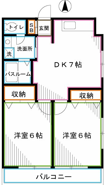 マロンクラッセE棟 間取り