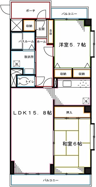ヴェール・カルチェ  間取り