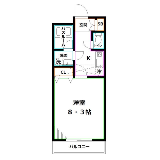 ハイツけやき七番館 間取り